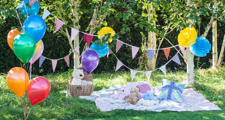 baby shower party at park