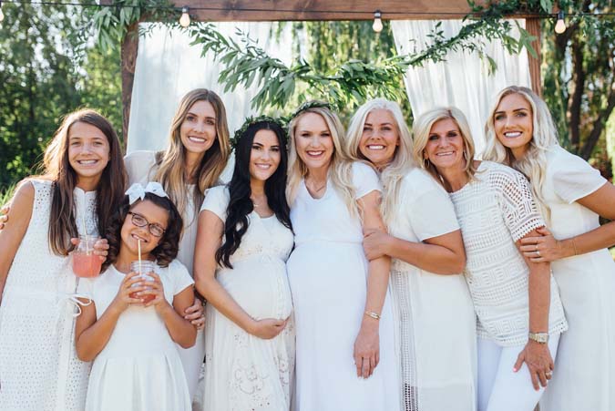 Women group photo in baby shower