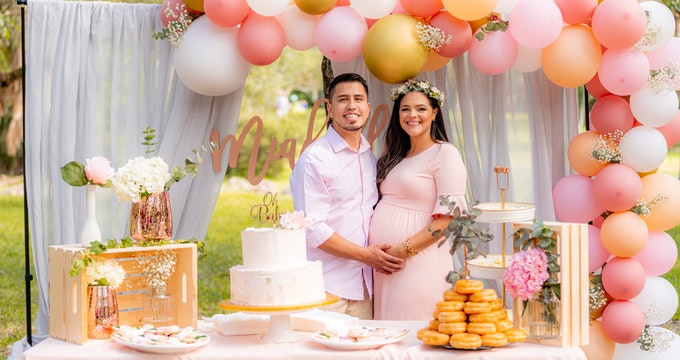 Baby Shower celebration by a couple