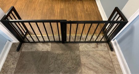 a Baby gate for baby and pet proofing