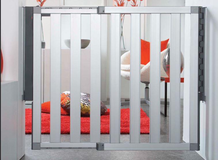 The Munchkin Loft aluminum baby door