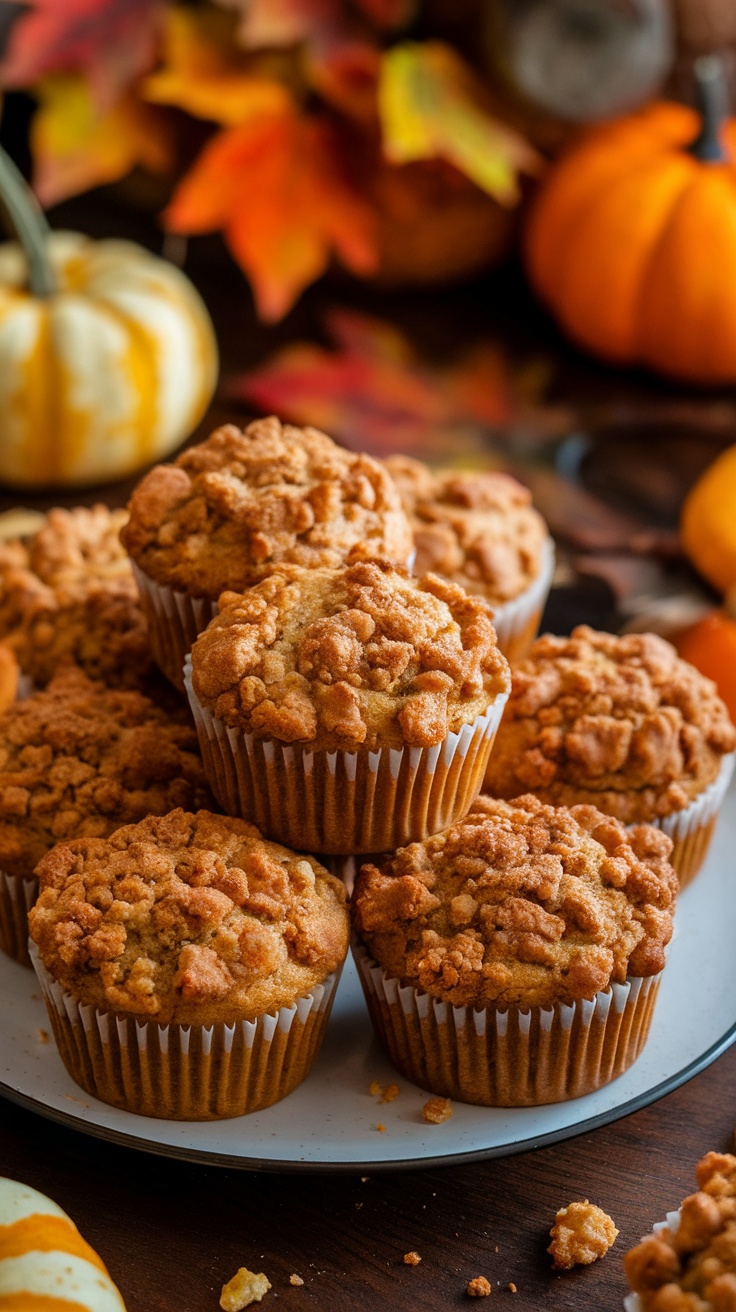 Delicious Pumpkin Spice Muffins with Crunchy Streusel Topping - Baby Bangs